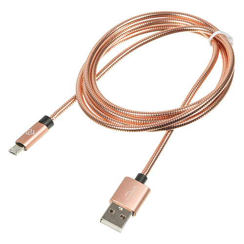 фото Кабель digma usb a (m), micro usb b (m), 1.2м, розовое золото