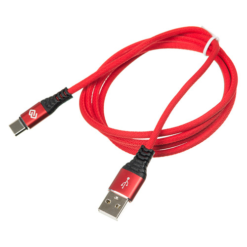 

Кабель DIGMA USB A(m), USB Type-C (m), 1.2м, красный