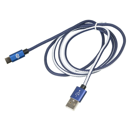 фото Кабель digma usb a (m), usb type-c (m), 1.2м, синий