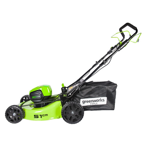 

Газонокосилка аккумуляторная GREENWORKS GD60LM51SP, 51см, самоходная [2505607]