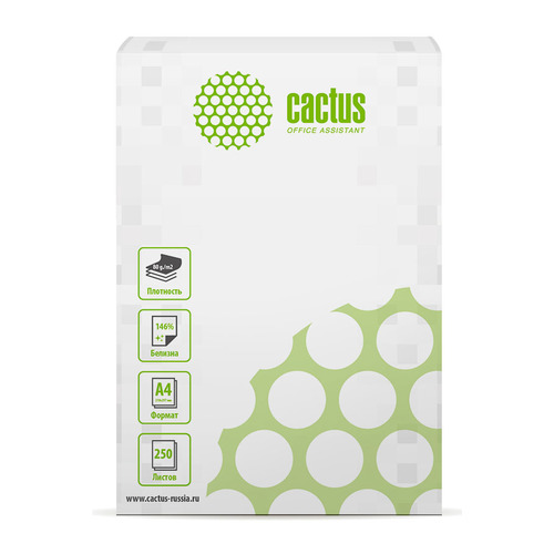 

Бумага Cactus CS-OP-A480250, A4, 80г/м2, 250л, общего назначения(офисная), белый, CS-OP-A480250