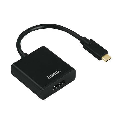 

Переходник HAMA USB Type-C (m), DisplayPort (f), 0.1м, черный [135725]