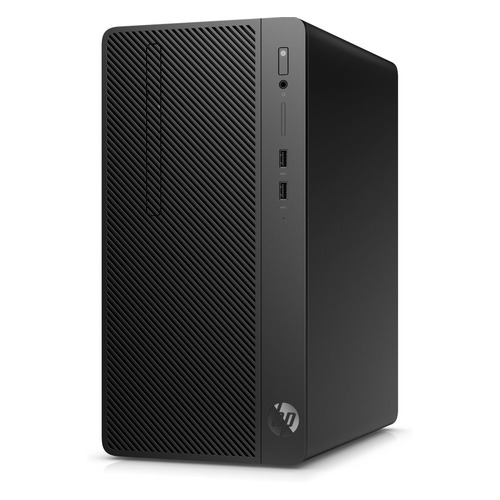 фото Компьютер hp 290 g2, intel core i5 8500, ddr4 4гб, 500гб, intel uhd graphics 630, dvd-rw, cr, windows 10 professional, черный [4vf85ea]