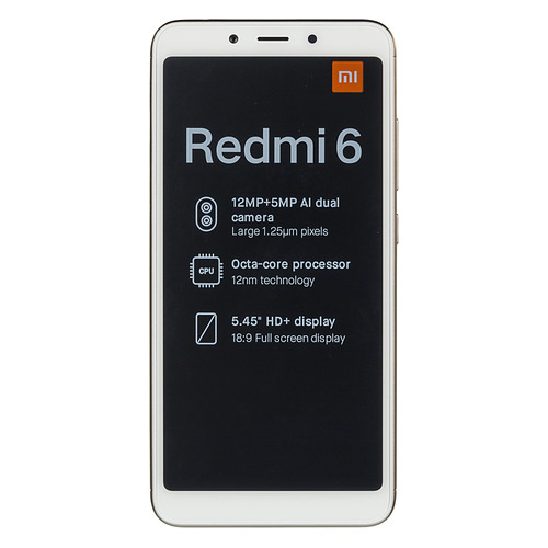 

Смартфон XIAOMI Redmi 6 4/64Gb, золотистый