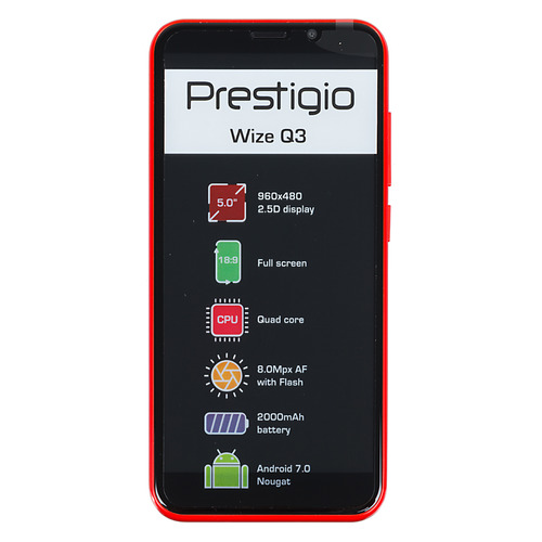 

Смартфон PRESTIGIO Wize красный