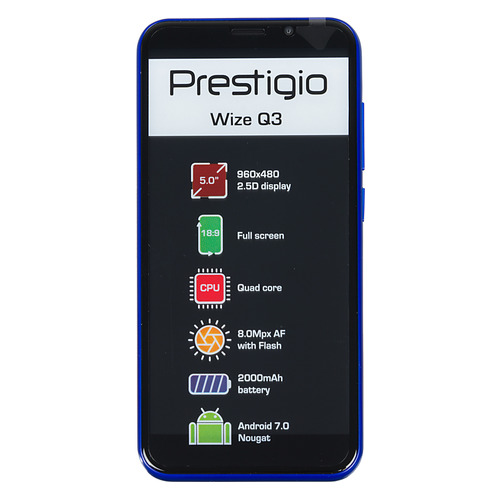 

Смартфон PRESTIGIO Wize синий