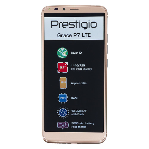 

Смартфон PRESTIGIO Grace P7 LTE золотистый