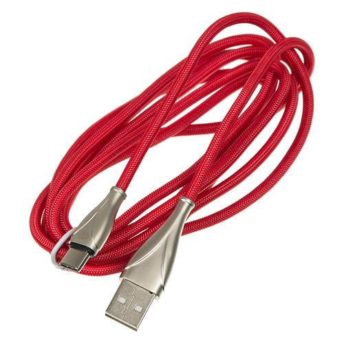 фото Кабель digma usb a (m), usb type-c (m), 2м, красный