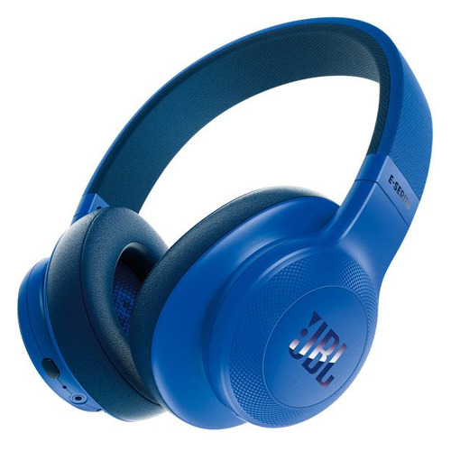 

Наушники с микрофоном JBL E55BT Lifestyle, 3.5 мм/Bluetooth, мониторные, синий [jble55btblu]