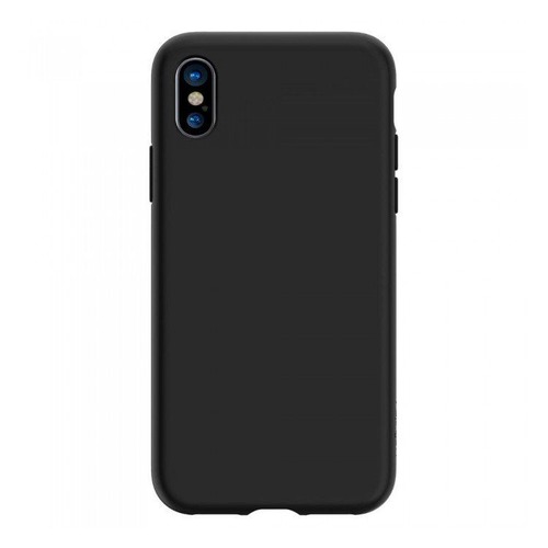 

Чехол (клип-кейс) Spigen Liquid Crystal, для Apple iPhone X, черный (матовый) [057cs22119]