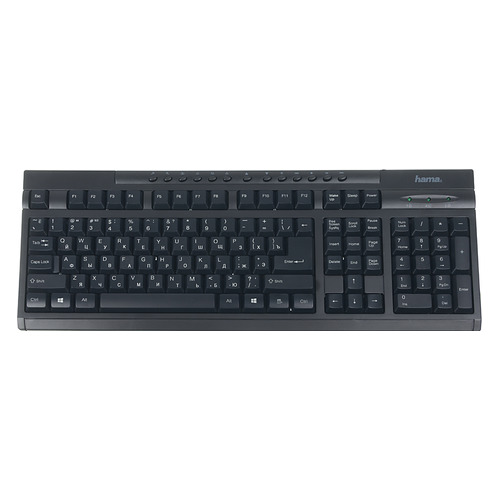 

Клавиатура HAMA AK-220, USB, черный + черный [r1011288], AK-220