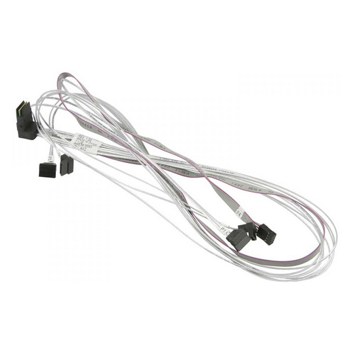 фото Кабель supermicro cbl-sast-0644 0.9m right angle minisas sff-8087 to 4 sata 75/75/90/90cm with sideb