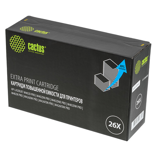 

Картридж Cactus CS-CF226X-MPS, черный / CS-CF226X-MPS, CS-CF226X-MPS
