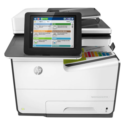 

МФУ струйный HP PageWide Enterprise Color 586dn, A4, цветной, струйный, черный [g1w39a], 586dn