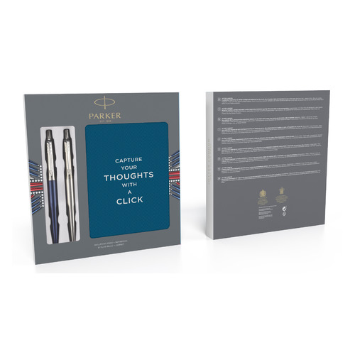 

Набор Parker Jotter Core K61/К63 (2062782) Stainless Steel CT/Waterloo Blue CT (9шт) дисплей