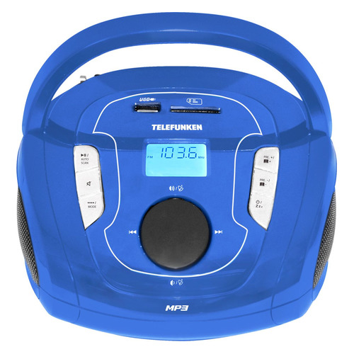 

Аудиомагнитола TELEFUNKEN TF-SRP3471B, синий