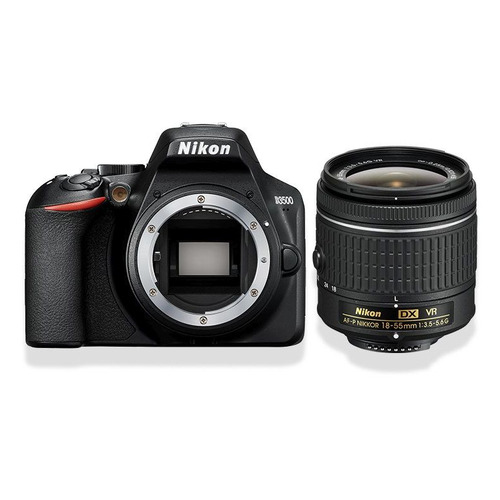 фото Зеркальный фотоаппарат nikon d3500 kit ( 18-55mm f/3.5-5.6 vr af-p), черный