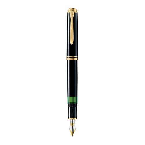 

Ручка перьев. Pelikan Souveraen M 600 (PL980110) черный EF золото 14K покрытое родием подар.кор., M 600