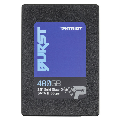 

SSD накопитель Patriot Burst PBU480GS25SSDR 480ГБ, 2.5", SATA III, PBU480GS25SSDR