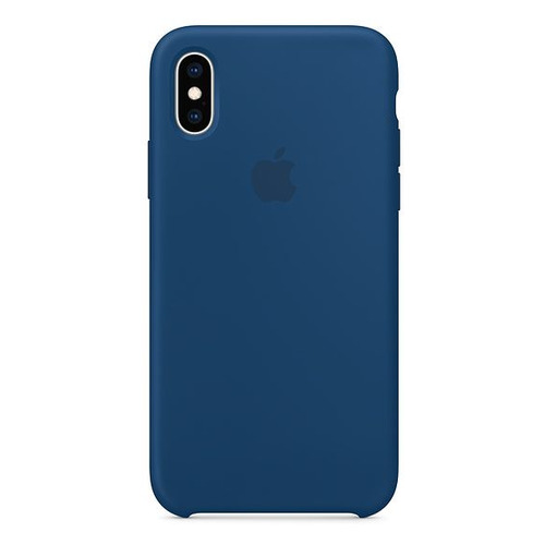 

Чехол (клип-кейс) APPLE Silicone Case, для Apple iPhone XS, синий [mtf92zm/a]