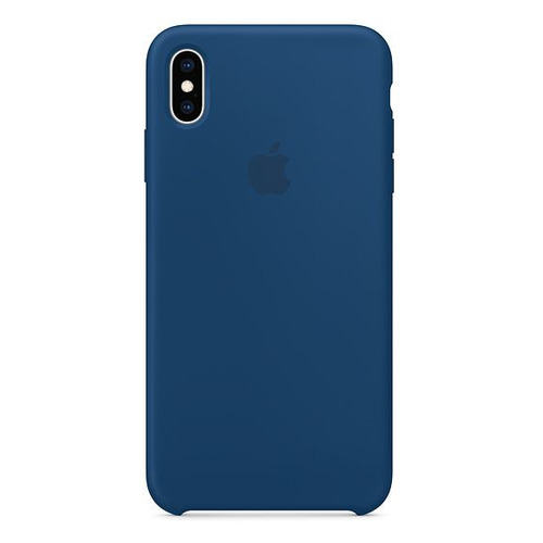 фото Чехол (клип-кейс) apple silicone case, для apple iphone xs max, синий [mtfe2zm/a]