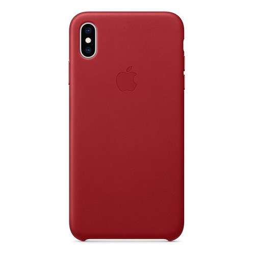 фото Чехол (клип-кейс) apple leather case, для apple iphone xs max, красный [mrwq2zm/a]