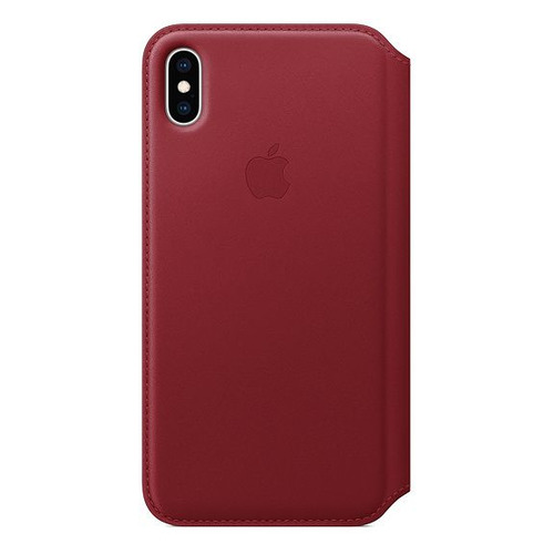 фото Чехол (флип-кейс) apple leather case, для apple iphone xs max, красный [mrx32zm/a]