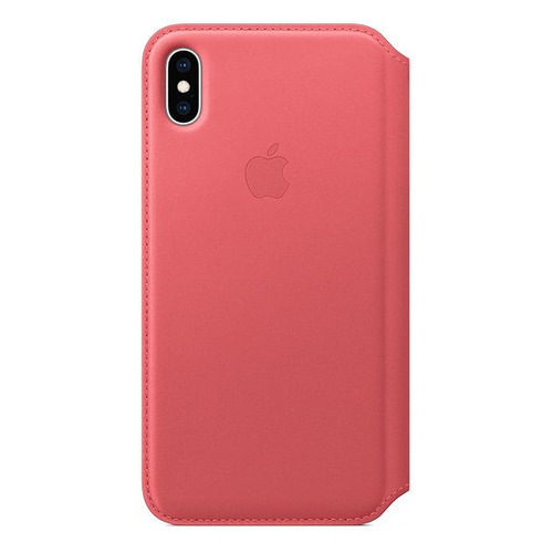 фото Чехол (флип-кейс) apple leather case, для apple iphone xs max, розовый [mrx62zm/a]