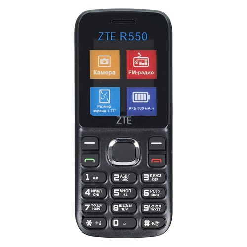 

Мобильный телефон ZTE R550, черный/синий