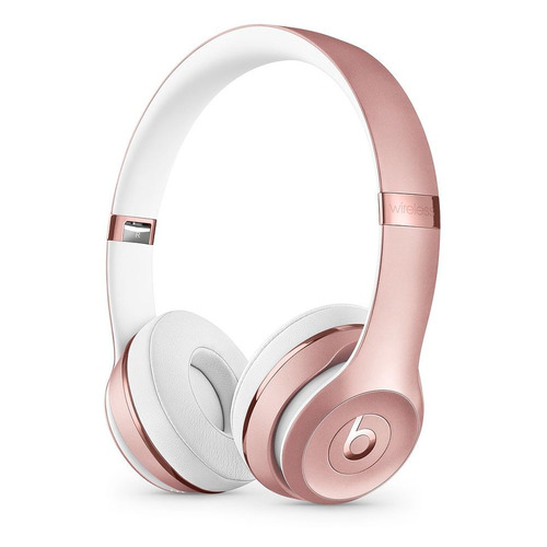

Наушники с микрофоном BEATS Solo3, 3.5 мм/Bluetooth, накладные, розовое золото [mnet2ee/a]