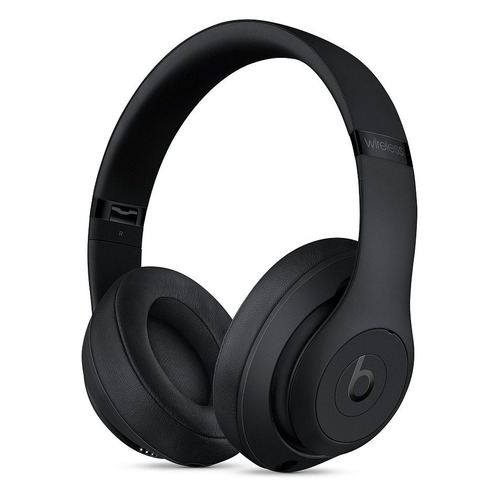 

Наушники с микрофоном BEATS Studio3 Wireless, 3.5 мм/Bluetooth, мониторные, черный матовый [mq562ee/a]