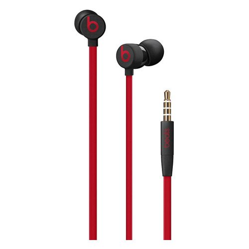 фото Наушники с микрофоном beats urbeats3 decade collection mufq2ee/a, 3.5 мм, вкладыши, черный/красный