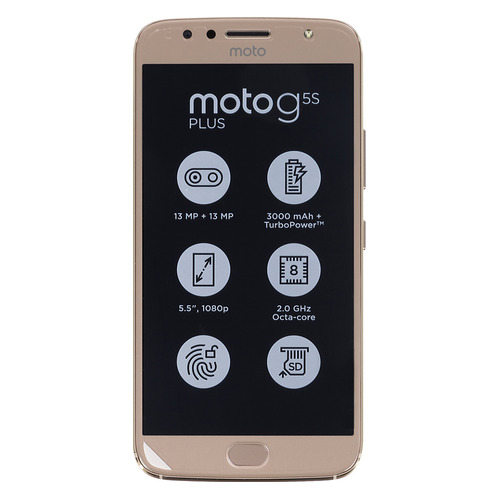 

Смартфон MOTOROLA G5S Plus 32Gb, XT1803, золотистый