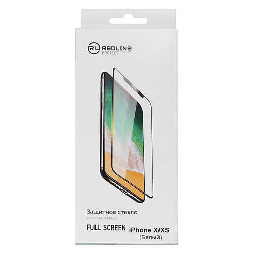 

Защитное стекло для экрана REDLINE для Apple iPhone X/XS/11 Pro, 1 шт, белый [ут000012296]