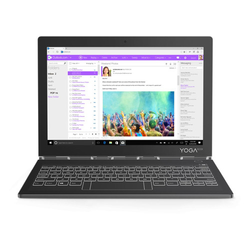 

Планшет LENOVO Yoga Book YB-J912L, 4GB, 128GB, 3G, 4G, Windows 10 серый [za3t0035ru]