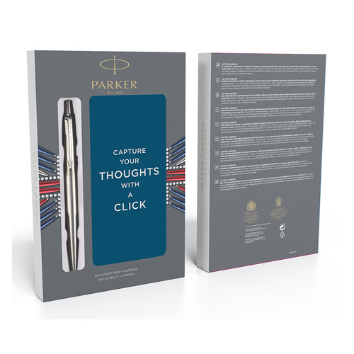 Набор Parker Jotter Core K61 (SET_1) Stainless Steel CT ручка шариковая синие чернила в компл.:блокн цена Набор Parker Jotter Core K61 (SET_1) Stainless Steel CT ручка шариковая синие чернила в компл.:блокн цены онлайн