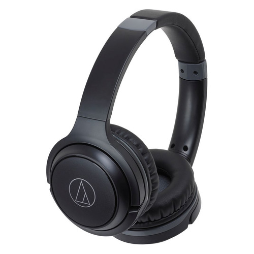 фото Наушники с микрофоном audio-technica ath-s200bt, bluetooth, накладные, черный [15120050]