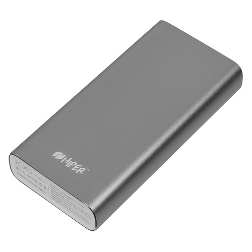 

Внешний аккумулятор (Power Bank) HIPER MPX20000, 20000мAч, серый [mpx20000 space gray], MPX20000