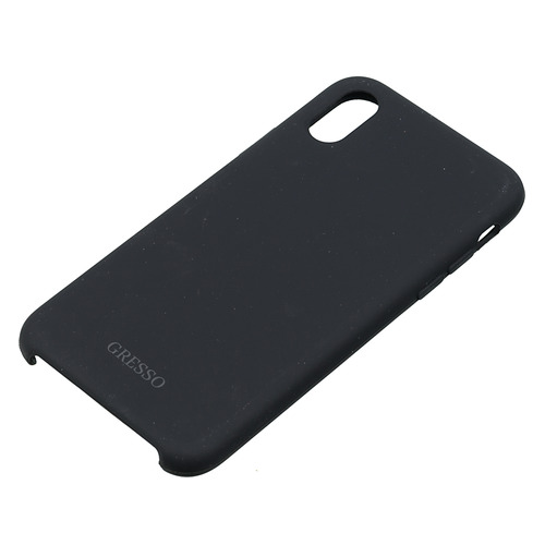

Чехол (клип-кейс) GRESSO Smart, для Apple iPhone X/XS, черный [gr17smt029]