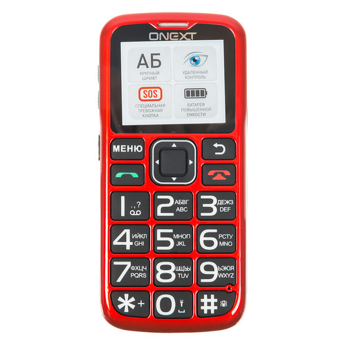 фото Мобильный телефон onext care-phone 5, красный