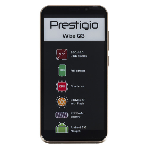 

Смартфон PRESTIGIO Wize золотистый