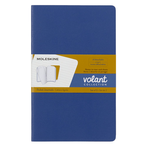 

Блокнот MOLESKINE VOLANT, 96стр, в линейку, мягкая обложка, синий [qp721b41m17]