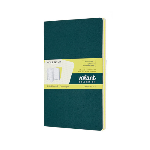 

Блокнот MOLESKINE Volant, 96стр, в линейку, мягкая обложка, зеленый [qp721k31m20]