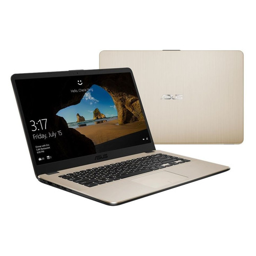 

Ноутбук ASUS X505ZA-BQ071T, 15.6", AMD Ryzen 5 2500U 2ГГц, 8Гб, 1000Гб, AMD Radeon Vega 8, Windows 10, 90NB0I18-M06220, золотистый