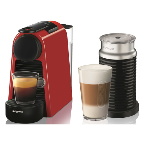 

Капсульная кофеварка DeLonghi Nespresso Essenza mini Bundle EN85.RAE, 1260Вт, цвет: красный [0132191664], mini Bundle EN85.RAE