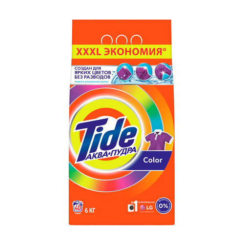 фото Стиральный порошок tide color, автомат, 6кг