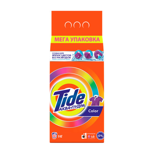 фото Стиральный порошок tide color, автомат, 9кг