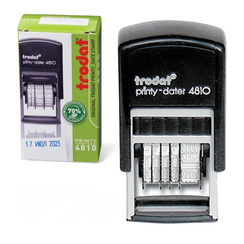 Датер TRODAT 4810 PRINTY BANK, оттиск 20 х 4 мм, прямоугольный