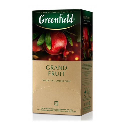 

Чай Greenfield Grand Fruit черный гранат 25пак. карт/уп. (1387-10) 10 шт./кор., Grand Fruit
