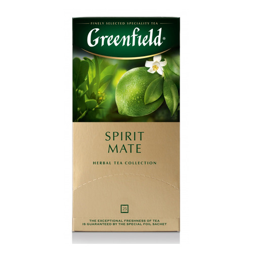 

Чай Greenfield Spirit Mate травяной лайм 25пак. карт/уп. (1391-10) 10 шт./кор., Spirit Mate